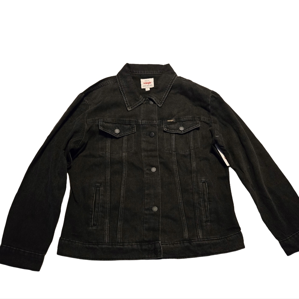 Womens Wrangler Black Jean Jacket